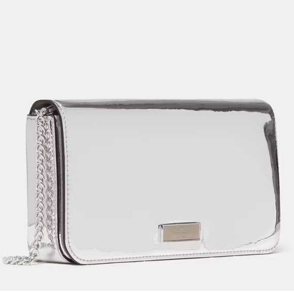kate spade Handbags - Kate Spade Metallic Silver Crossbody Bag Retails:$279